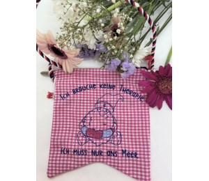 Stickserie ITH - Seebär Gnome Wimpel